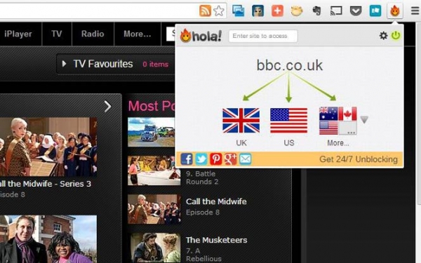 Say Hola to UK TV/Radio Unblocker